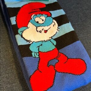 3/$18 The Smurfs Black and Blue Novelty Socks One Size Fits Some (Women’s 7-12)